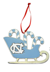 UNC Sleigh Ornament